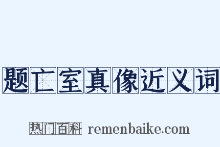 题亡室真像近义词是什么意思的图片
